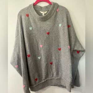 Heart Crew neck Sweater 1X